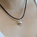 Silver Angel Bell Necklace - Prosperity - 16mm