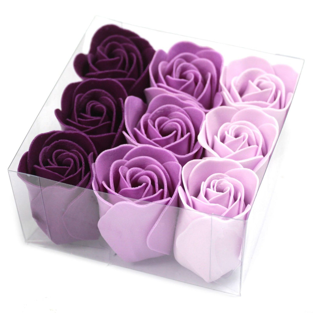 Set of 9 Soap Flower - Lavender Roses – view 2