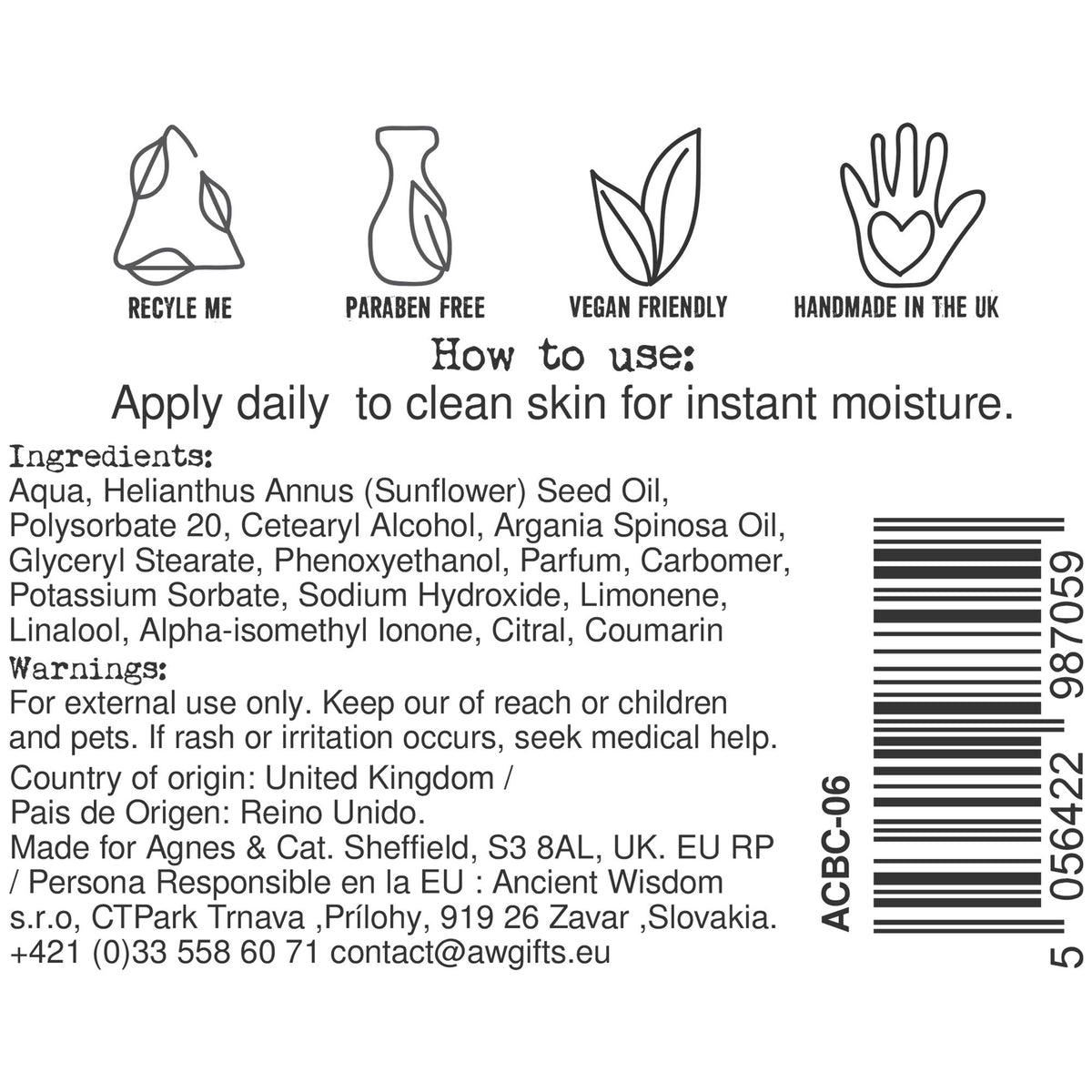 Agnes + Cat Hand & Body Cream - Provence - 300ml – view 3