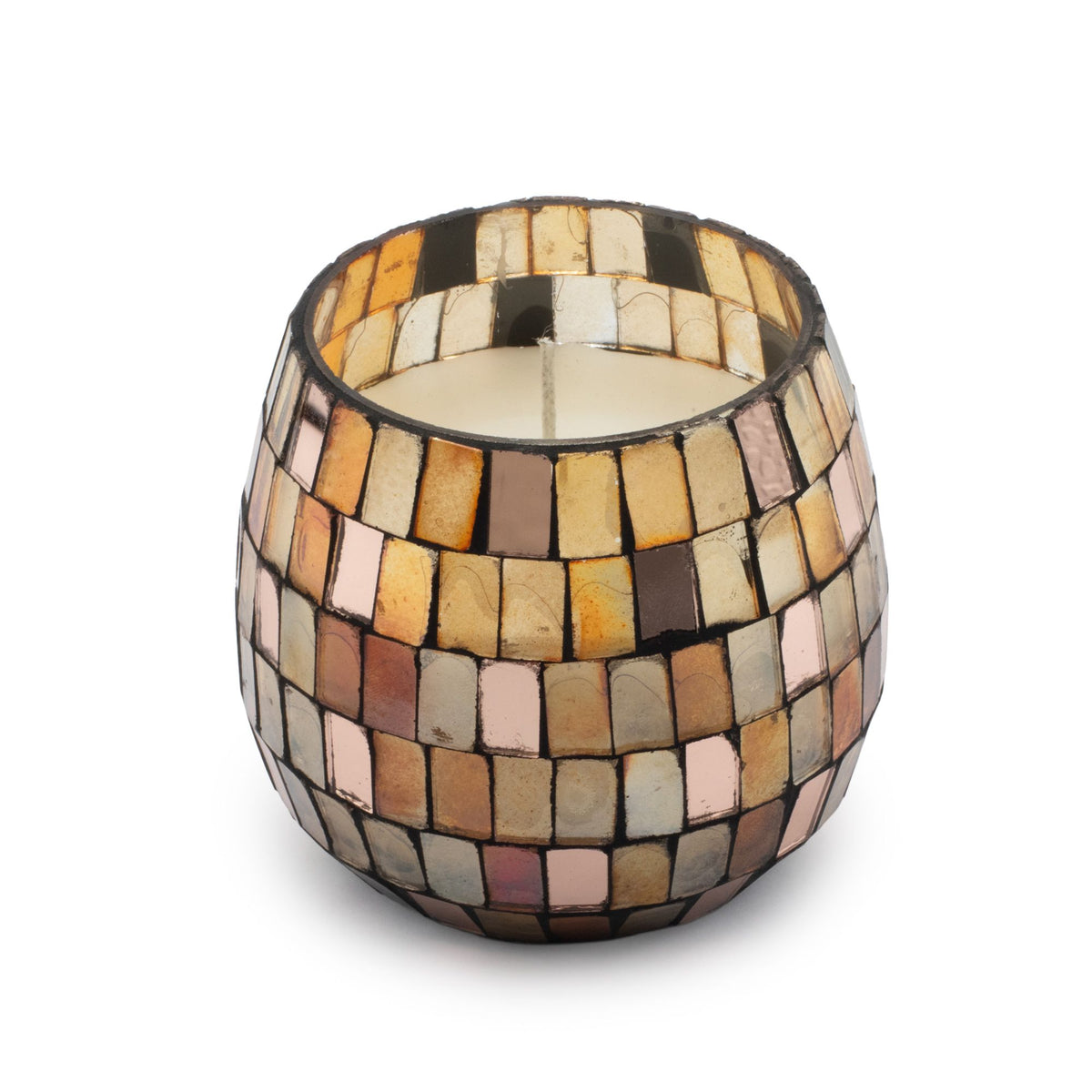 Small Glass Jar Candle - Amber Mosaic – view 3