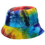 Patched Hemp and Cotton Boho Festival Hat - Tie-Dye – view 2
