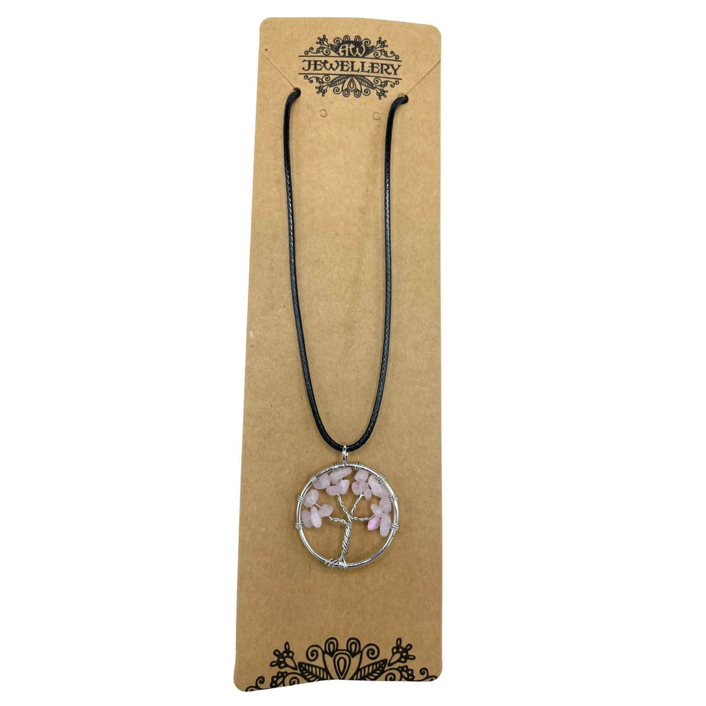 Tree of Life Pendant - Rose Quartz – view 2
