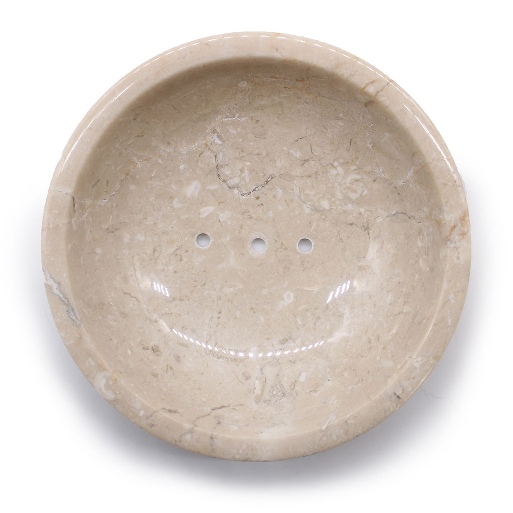 Round Honey Marble Soap Dish – view 2