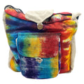 Tie-Dye Hemp Study Bag with Front Pocket