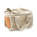 Mini Jute Shopping Basket 16x10x12cm Turmeric