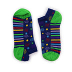 Hop Hare Bamboo Low Trainer Socks - 7 Chakra Design – view 4