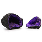 Dyed Purple Calcite Geode in Black Rock – 8.5 cm – view 3