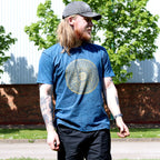 Nomad Sari Stonewashed Cotton T-Shirt – Mandala – Blue – Large – view 4