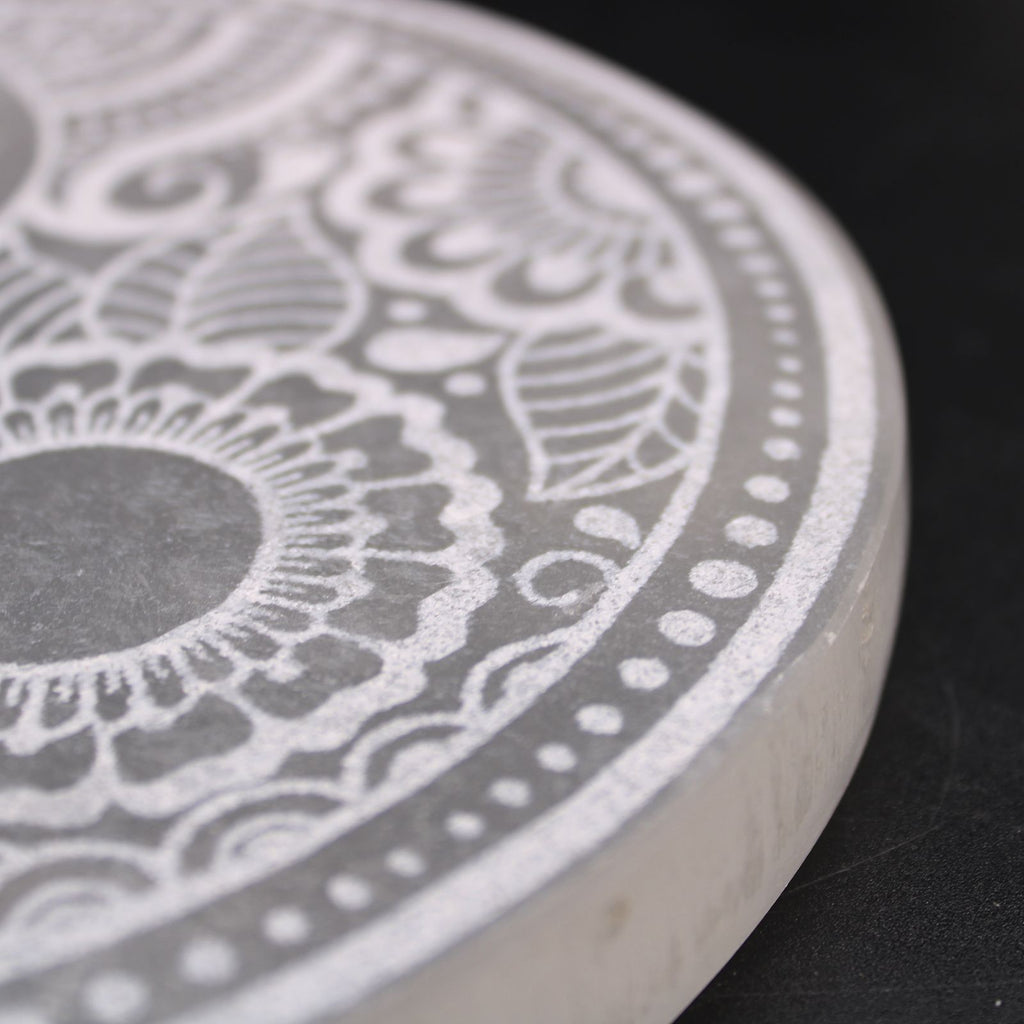 Selenite Large Plate 18cm - Feng Shui Design