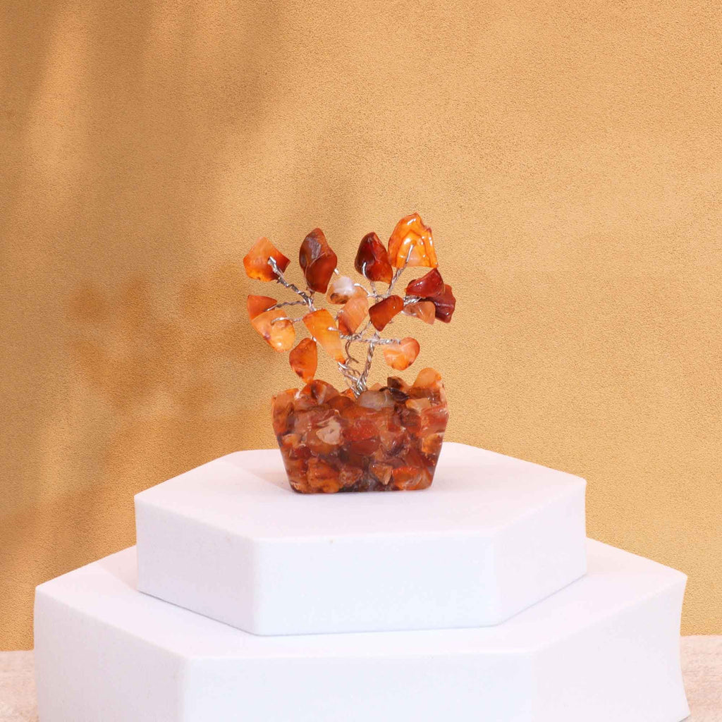 Mini Gemstone Tree on Orgonite Base, Carnelian – view 2