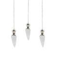 Secret Cavity Pendulum - Clear Quartz, Silver Plated