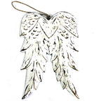 Hand Carved Double Angel Wing Wall Decor, 31 cm – view 2