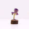 Amethyst Mini Gemstone Tree on Wood Base, 15 Stones