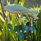 Aqua Fish Carving & Capiz Shell Wind Chime – view 4