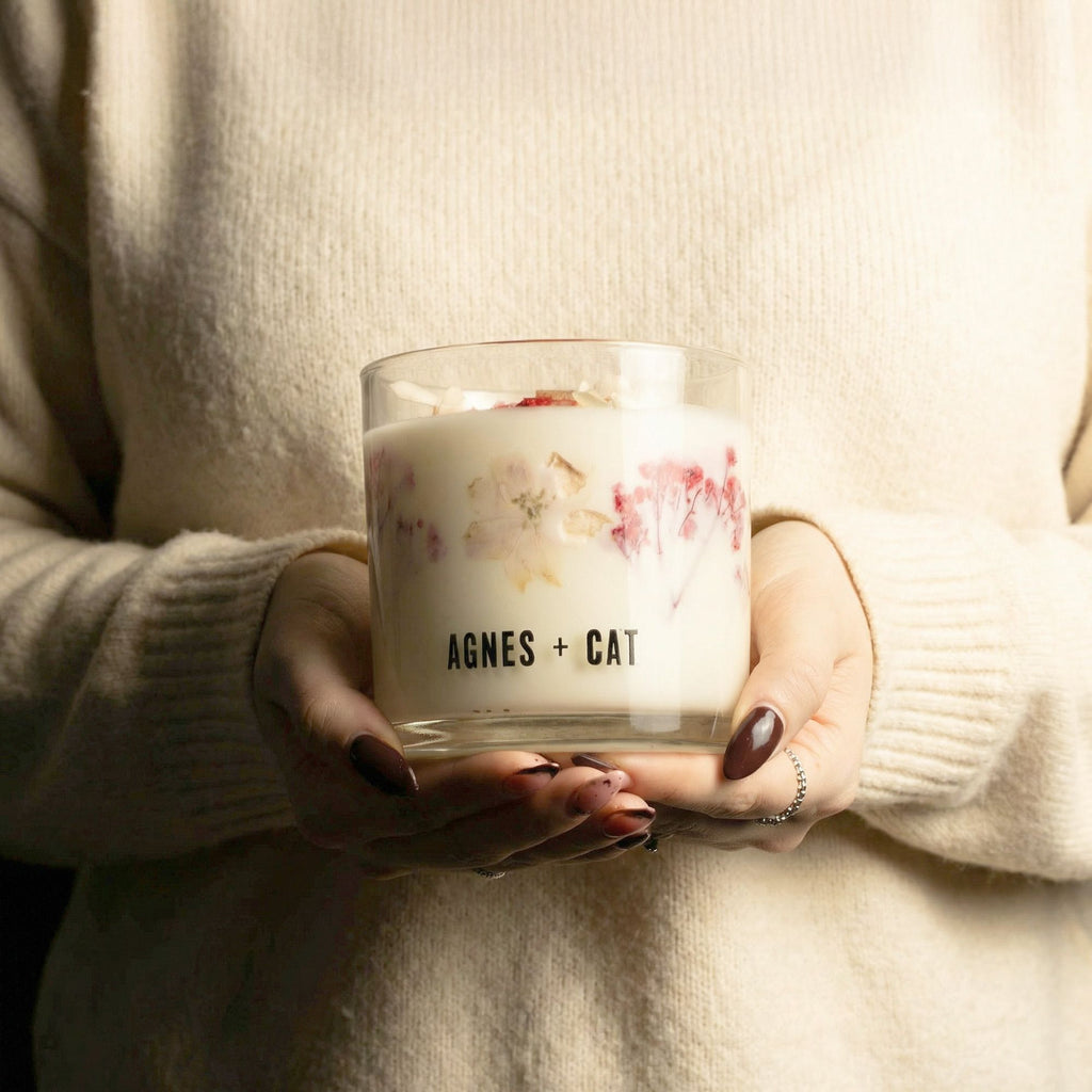 Agnes + Cat Botanical Soy Wax Candle - Roses of Sawrey – view 8