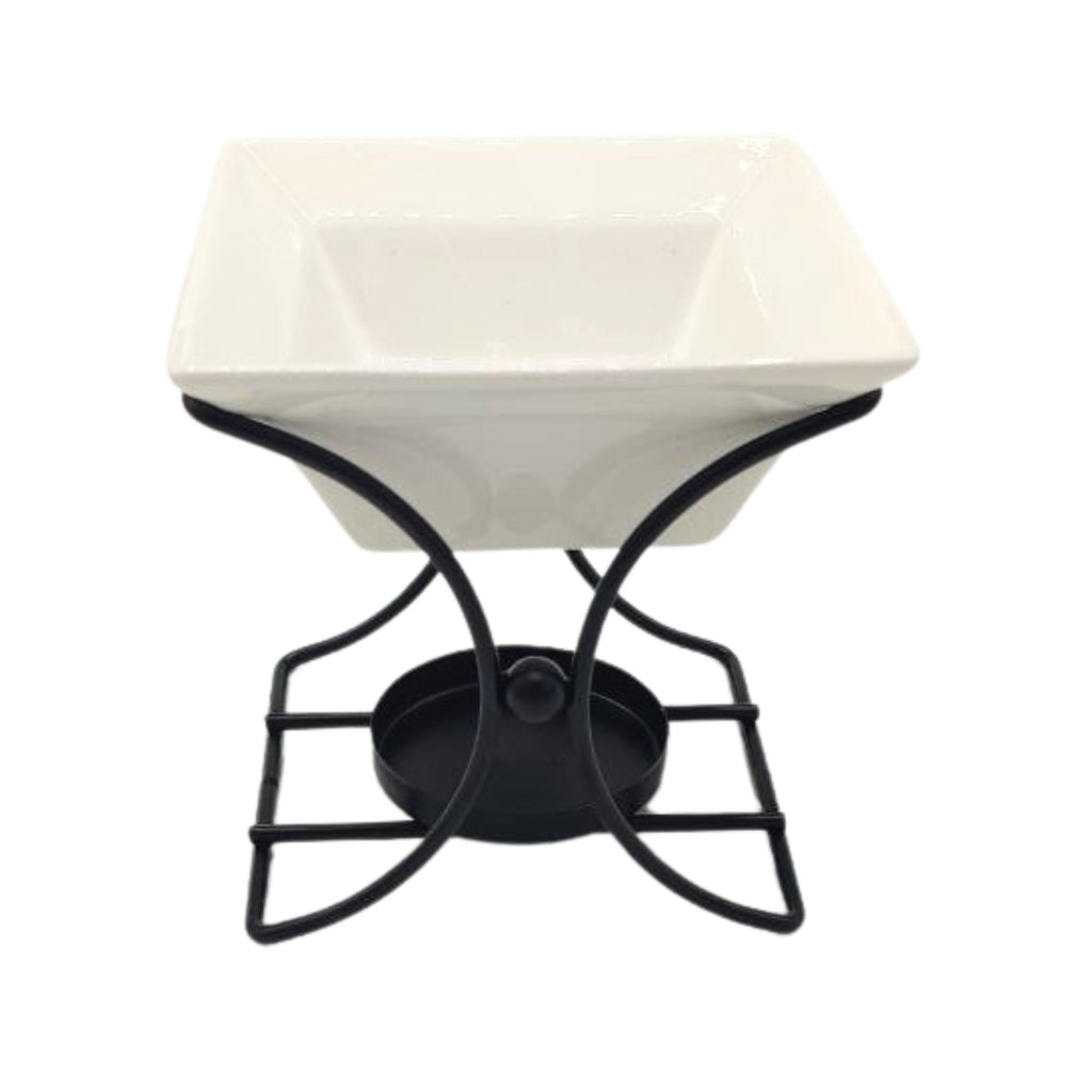 Square Ceramic and Metal Oil Burner Stand – view 2