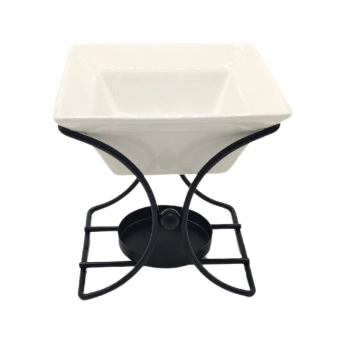 Square Ceramic and Metal Oil Burner Stand – view 2