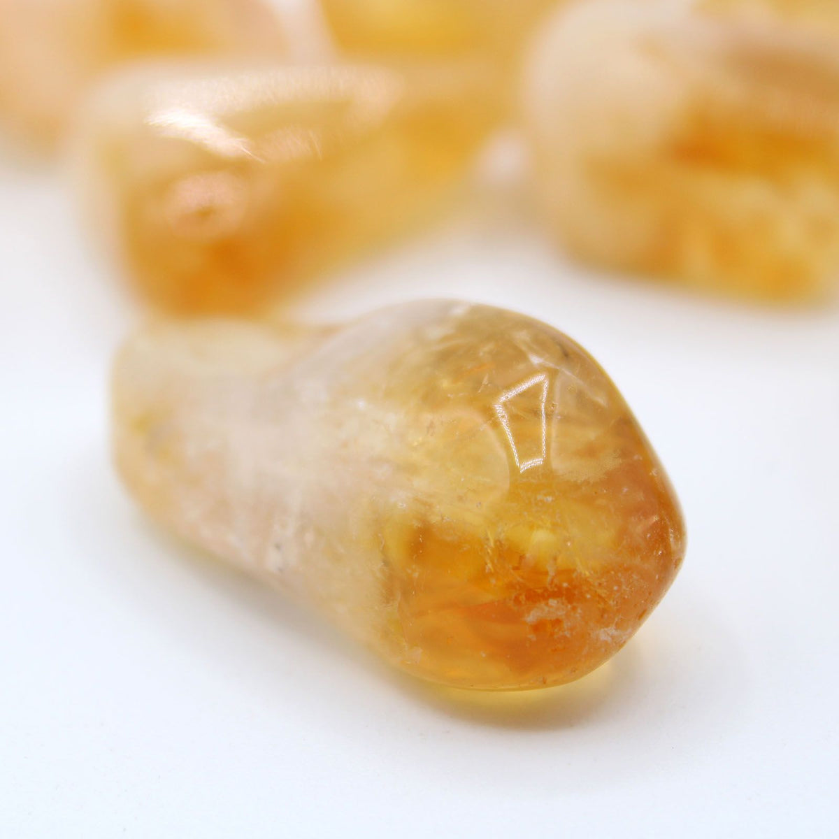 Large Citrine Tumble Stone from Brazil – view 2