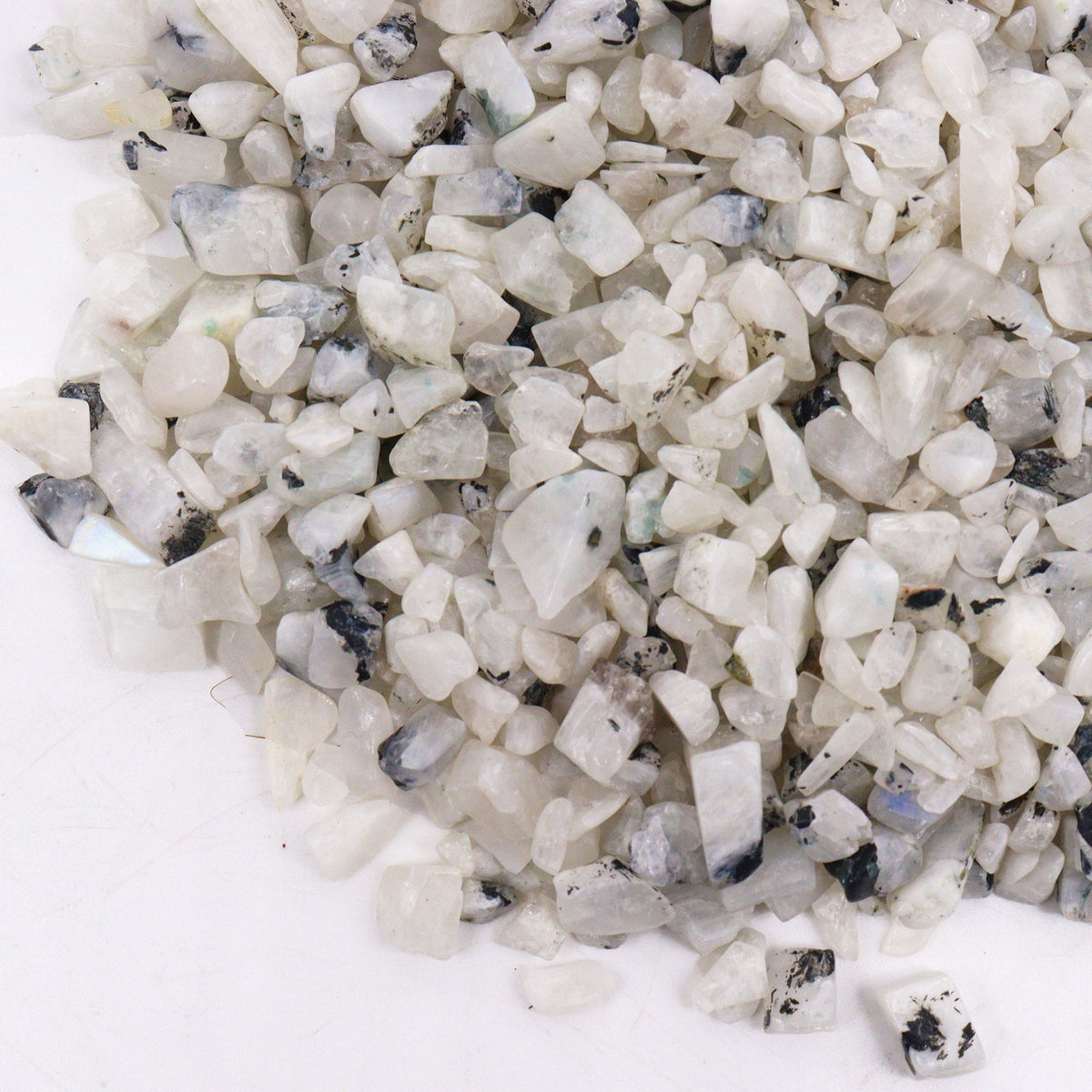 Rainbow Moonstone Gemstone Chips - 1kg Bulk Bag – view 2