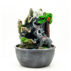 Elephants and Palm Tree Tabletop Water Feature, 25 cm – view 2