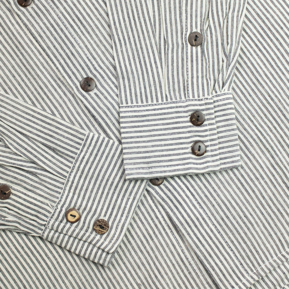 Nomad Sari Grandad Shirt - Grey Stone - Medium – view 5