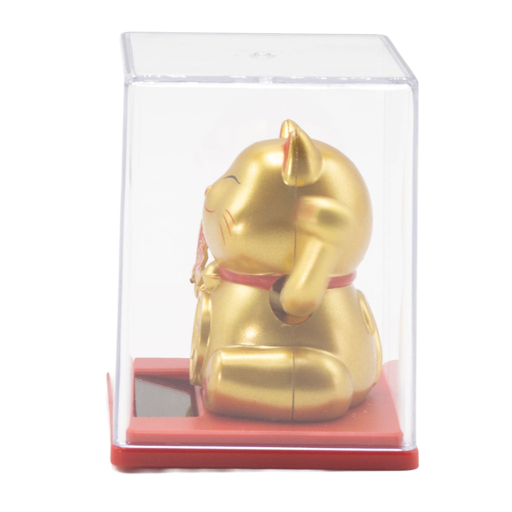Mini Solar Money Cat in Display Box - Gold – view 6
