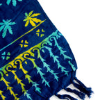 Bali Block Print Sarong - Tropical Leaves - 155x120cm – view 9