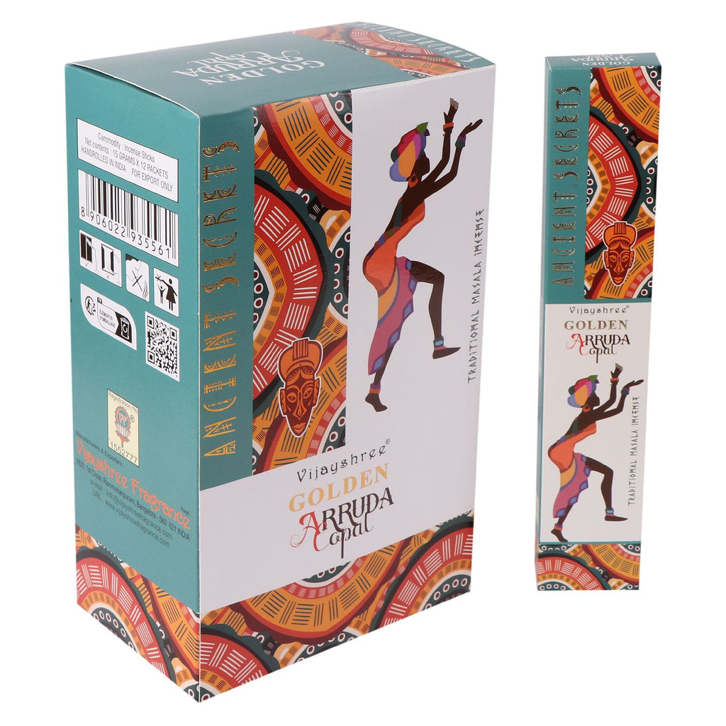 Golden Copal and Arruda Incense Sticks (15g)