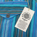 Nomad Sari Grandad Shirt - Turquoise - XL