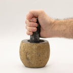 Riverstone Pestle and Mortar - Small, Approx. 9 x 7 cm – view 5