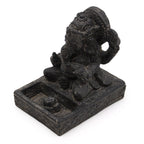 Feng Shui Ganesh Incense Burner in Black Antique – view 3