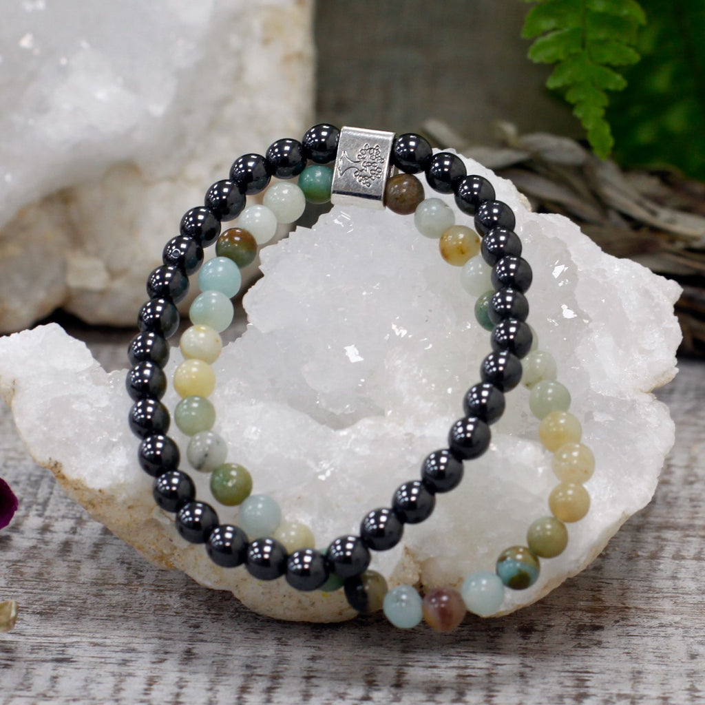 Magnetic Amazonite Gemstone Bracelet – view 4