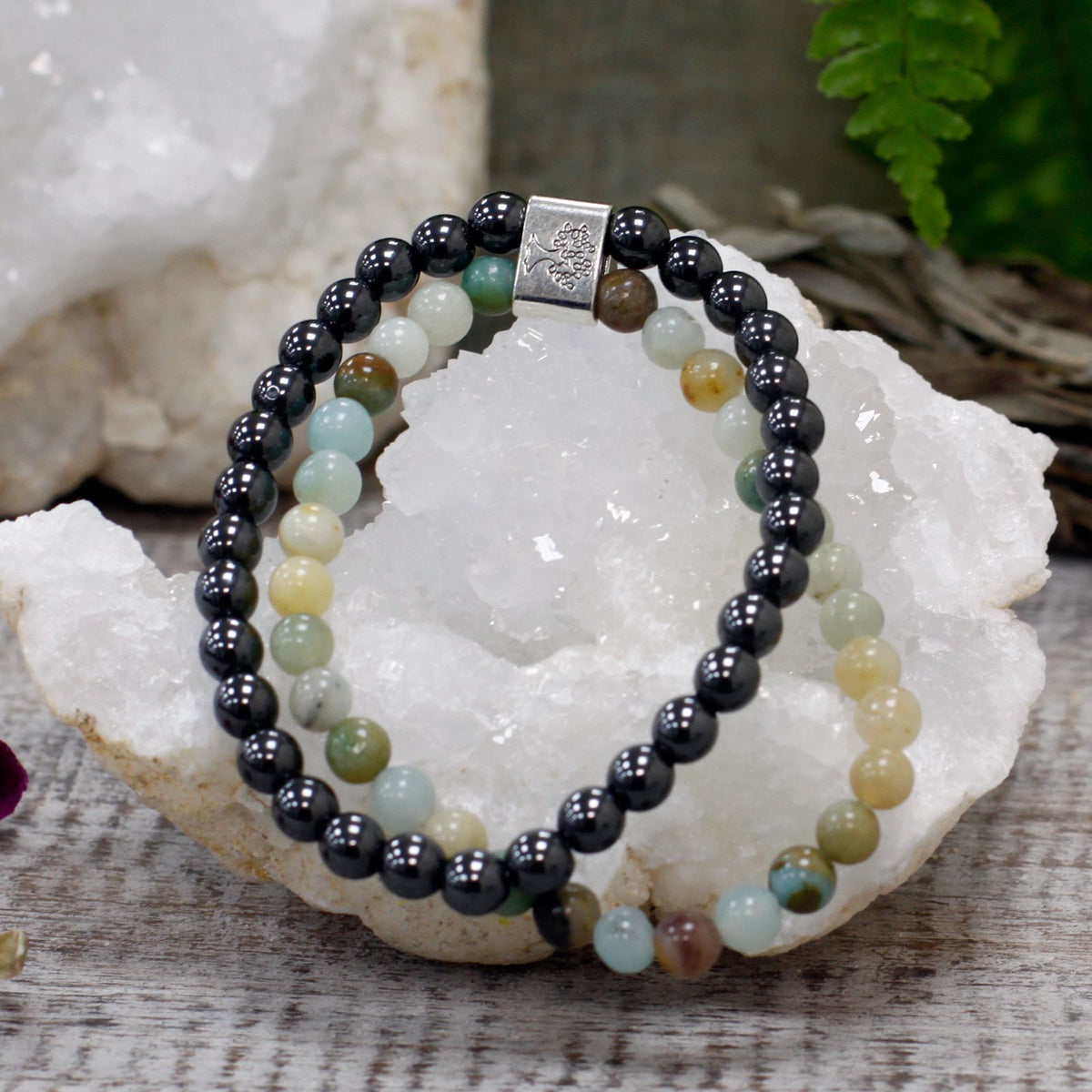 Magnetic Amazonite Gemstone Bracelet – view 4
