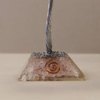 Rose Quartz Gemstone Tree with Orgonite Base - 160 Stone – view 3