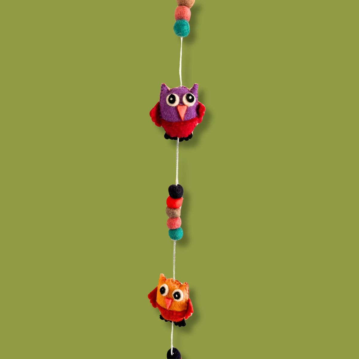 Felt Wall Hanging 110cm - Owls, Random Colours – view 2