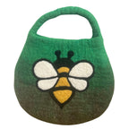 Water Felted Bee Bag - Garden Greens, One Handle – view 3