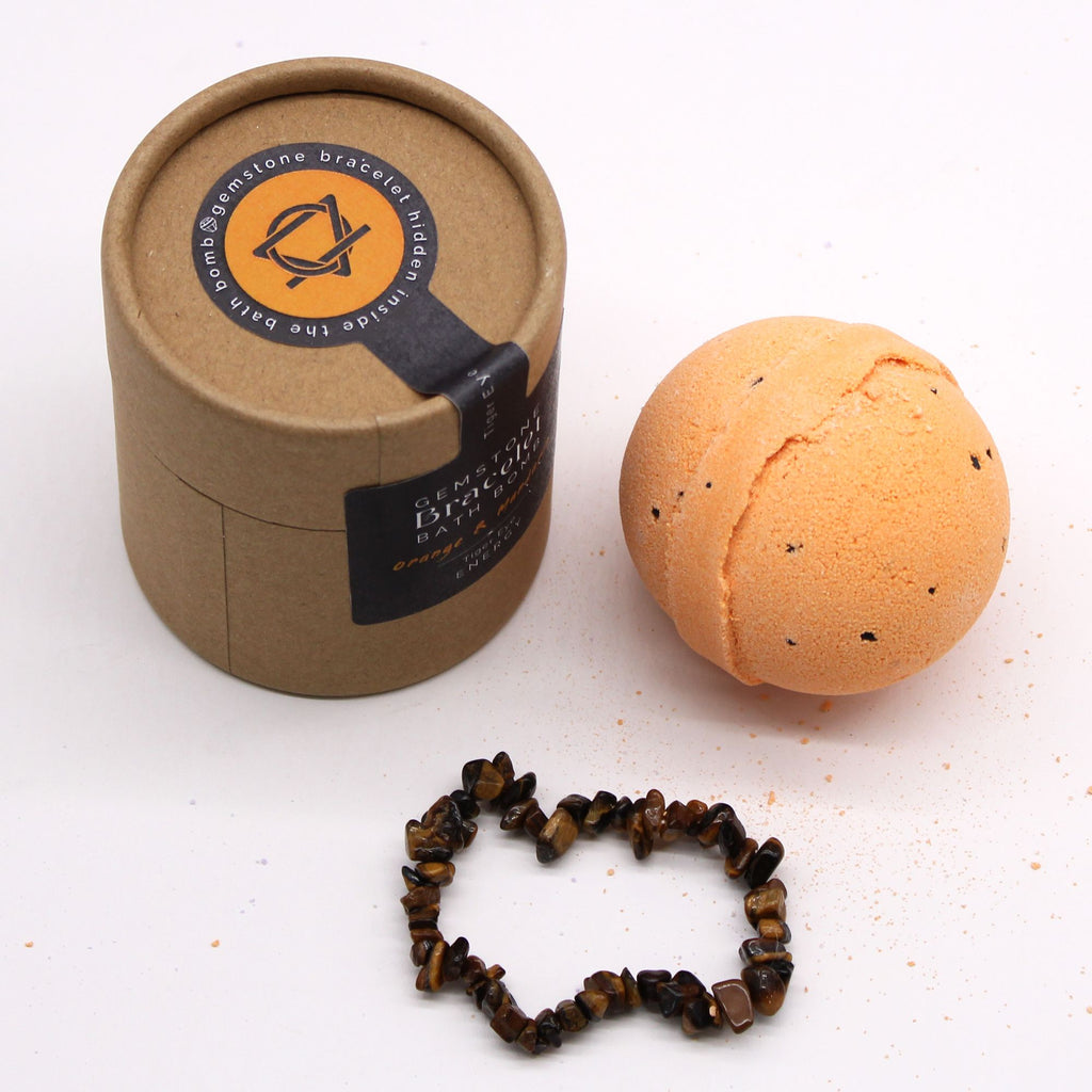 Tiger Eye Gemstone Bracelet Bath Bomb – view 5