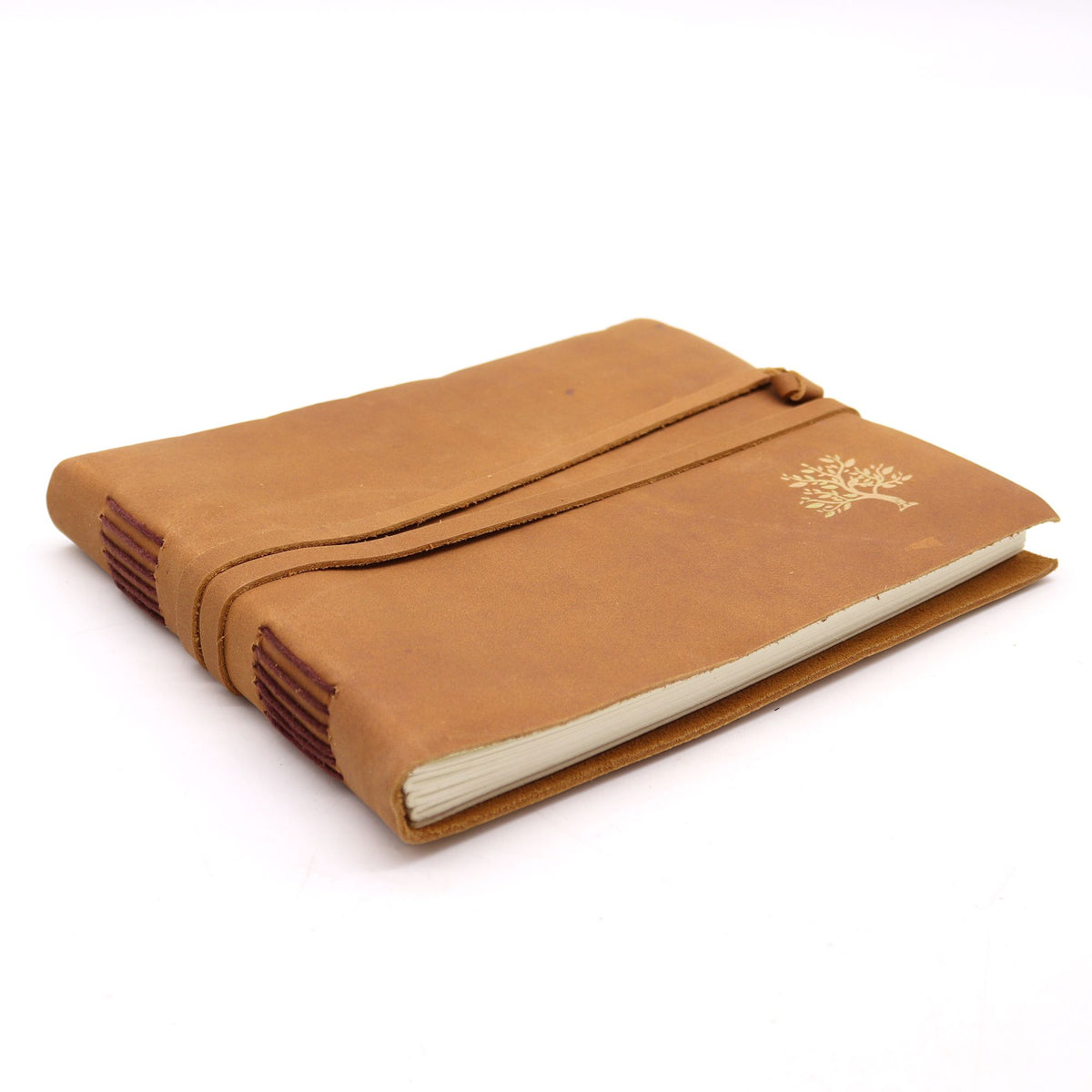 Leather Sketchbook, Golden Tree, 144 Pages – 18x23 cm – view 4