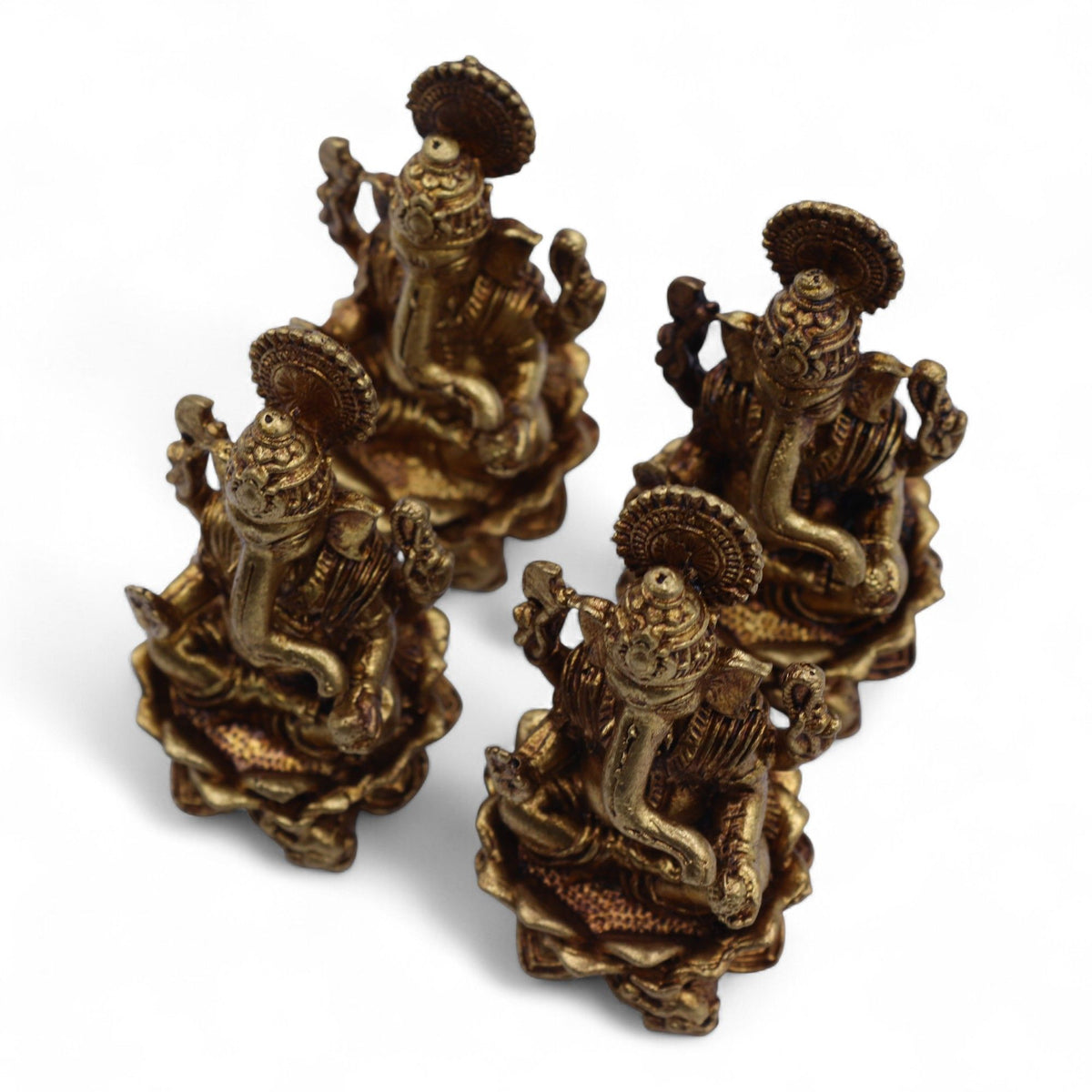 Brass Ganesha Miniature Statue - 49mm – view 5