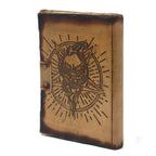 Leather Pentagon & Skull Notebook, Burnt Edge – 13x17.5 cm – view 8