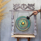 Medium Gong in Greenwash Stand - 35cm – view 4