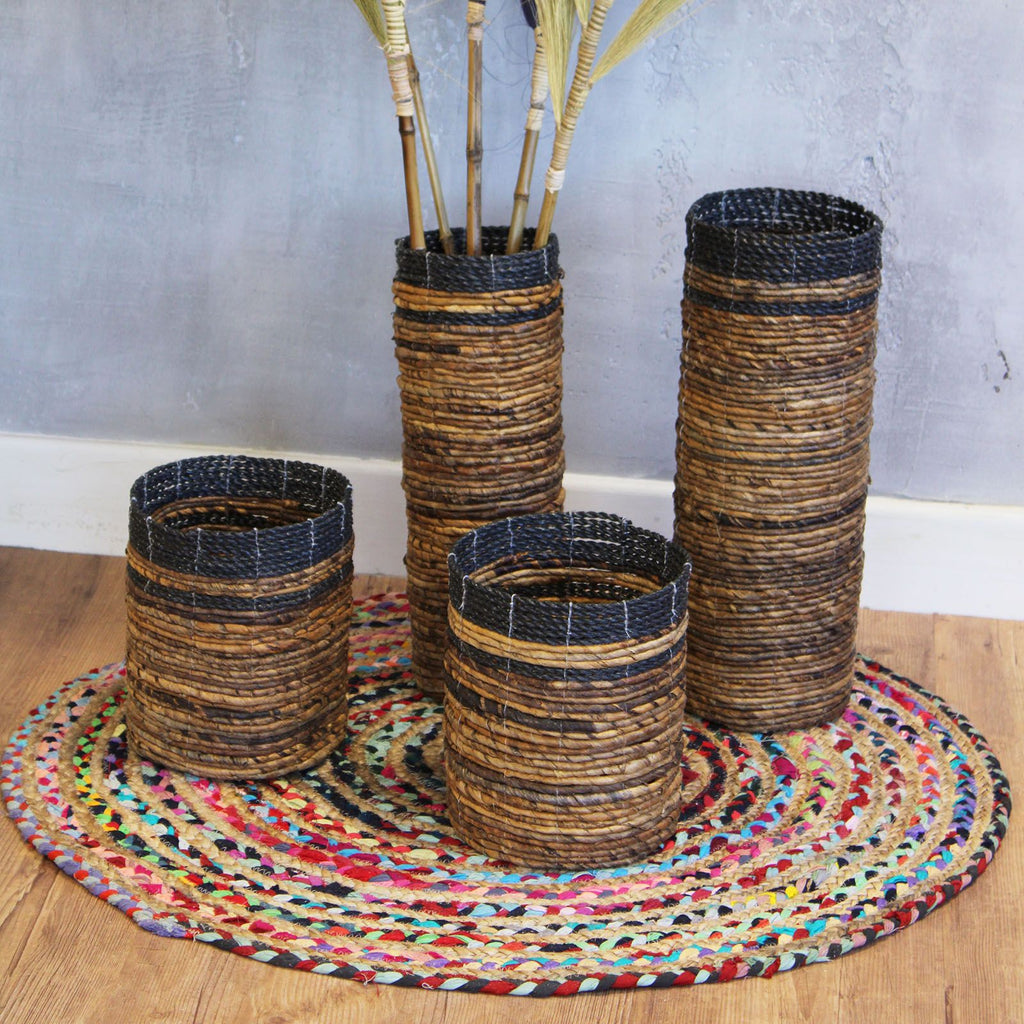 Banana Leaf Vase and Bin Set (2 Vases, 2 Bins), 22 x 22 cm – view 8