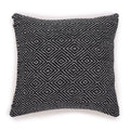 Maze Print Cushion Cover, Black, 40x40cm