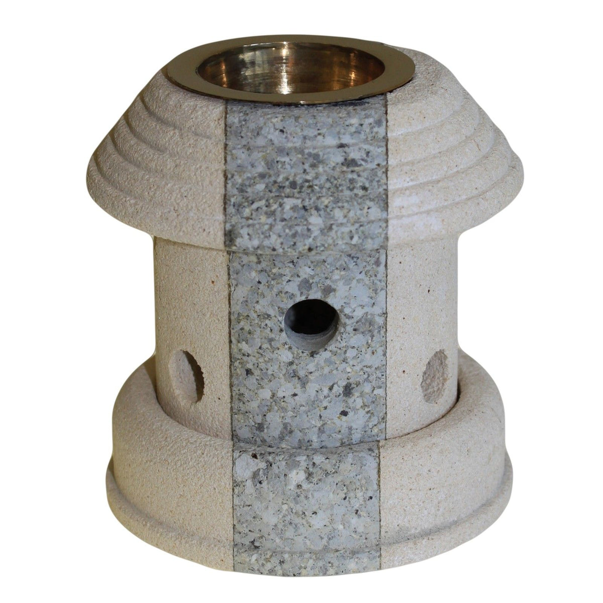 Carved Sandstone Oil Burner - Combo Lantern