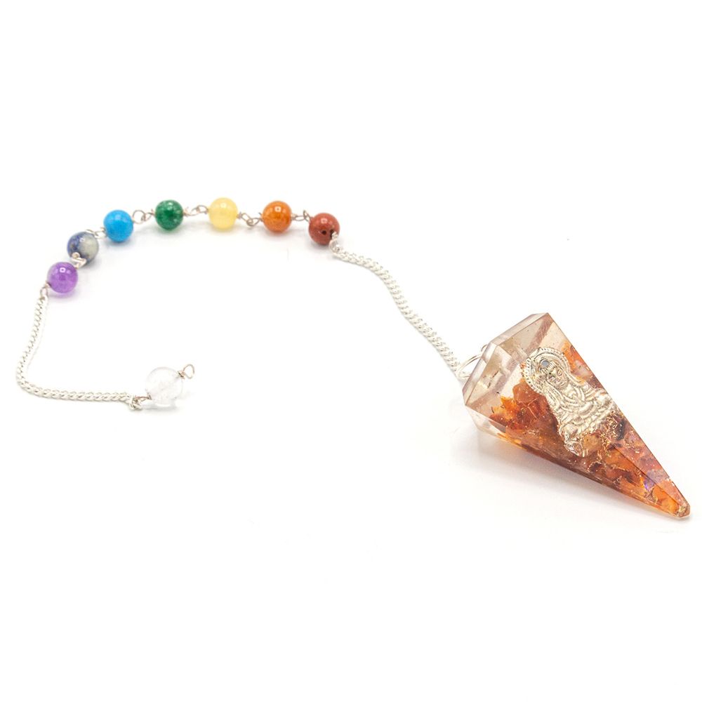 Orgonite Pendulum with Buddha Design – view 2