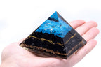 Orgonite Pyramid - Turquoise and Black Tourmaline - 70mm – view 2