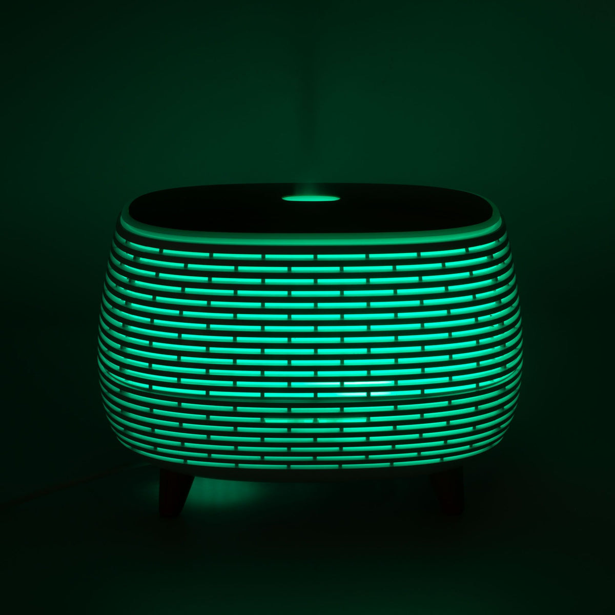Futuristic Ribbed Aroma Diffuser with Colour-Changing Light – view 9