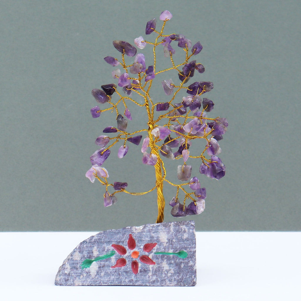Amethyst Gemstone Tree - 80 Stones - 15.5cm – view 2