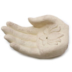 Lotus Hand Incense Burner in White – view 7
