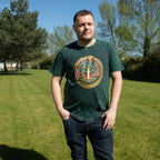 Nomad Sari Stonewashed T-Shirt - Tree of Life - Green - XL – view 3
